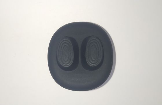 أسود المطاط أجزاء المطاط أسطواني كم مقبض 1 * 25mm