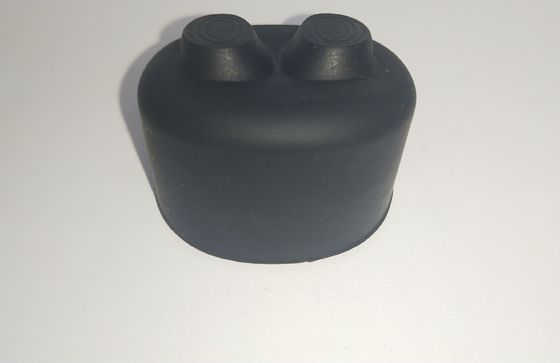أسود المطاط أجزاء المطاط أسطواني كم مقبض 1 * 25mm
