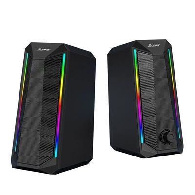 مكبر صوت كمبيوتر RGB للعب أجهزة الكمبيوتر المحمولة USB الصوت الصغير سوبر حجم Subwoofers سطح المكتب