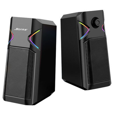 مكبر صوت كمبيوتر RGB للعب أجهزة الكمبيوتر المحمولة USB الصوت الصغير سوبر حجم Subwoofers سطح المكتب